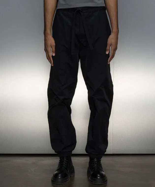 A Cold Wall Black joggers with logo patch