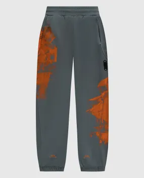 A Cold Wall Brushstroke printed joggers in gray