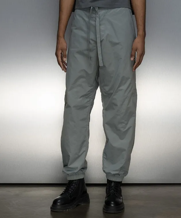 A Cold Wall Gray joggers with logo patch