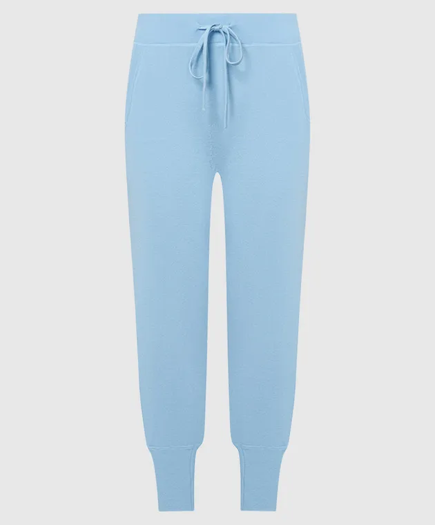 Allude Blue joggers with silk and cashmere