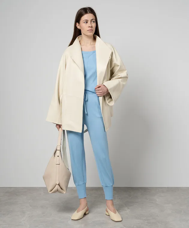 Allude Blue joggers with silk and cashmere