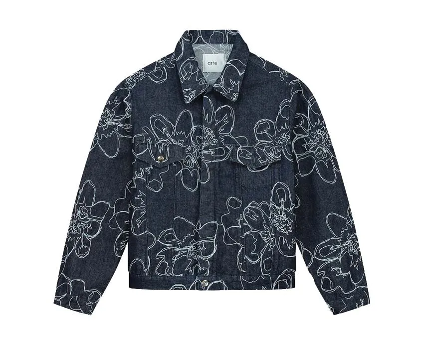 Arte Flower Stitch Denim Jacket