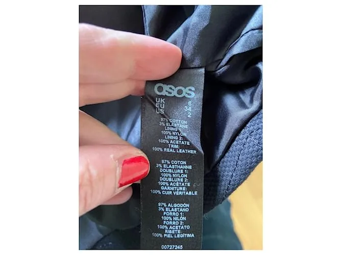 Asos Vestidos Negro 