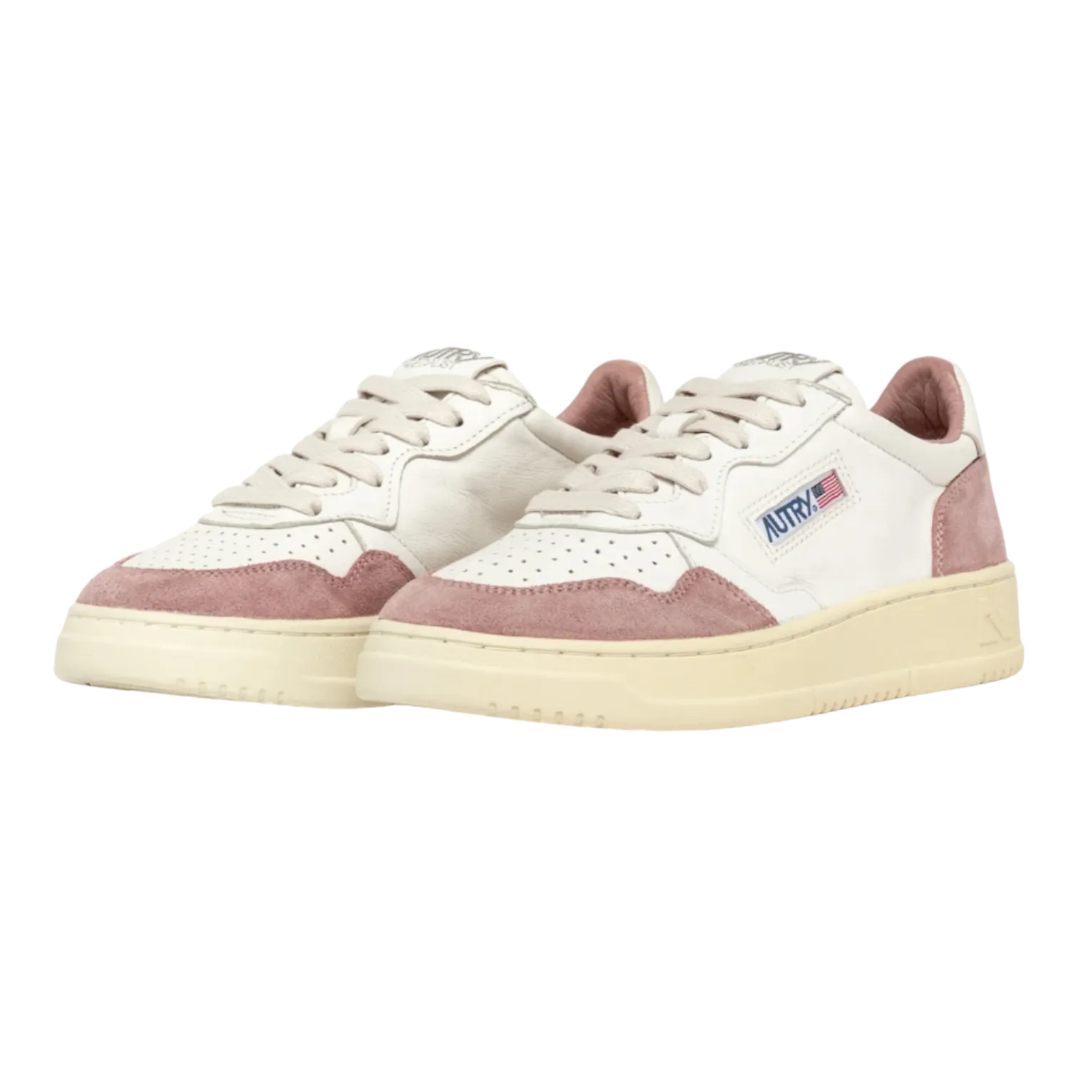 Autry Medalist Low Sneakers for Women Goat-Suede/White AULW-GS28