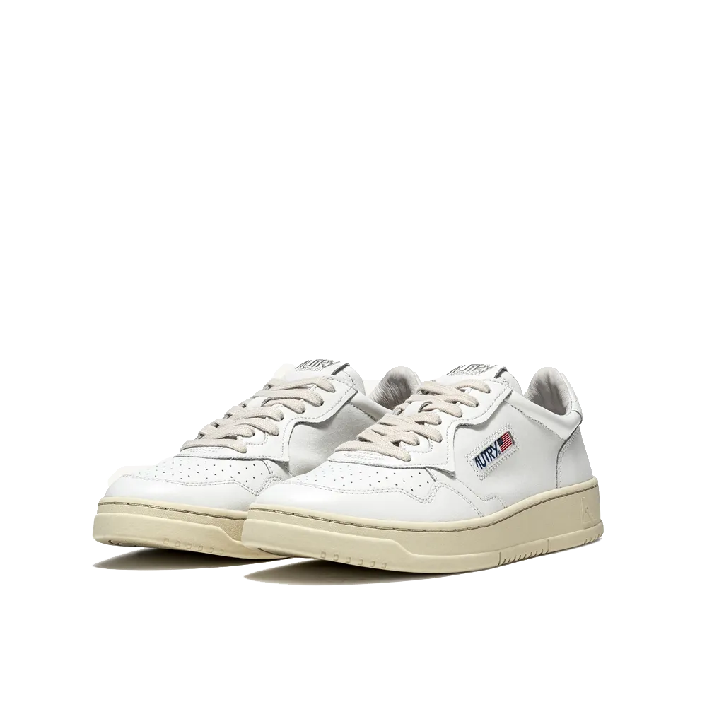 Autry Medalist Low Sneakers Leather White Men AULM-LL15