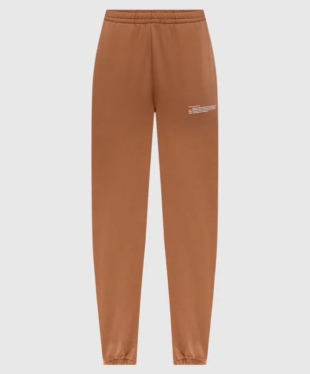 Ballantyne Brown joggers with contrasting logo