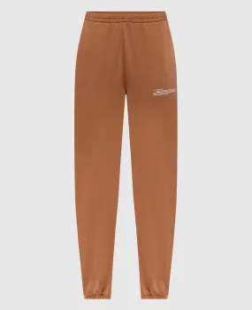 Ballantyne Brown joggers with contrasting logo