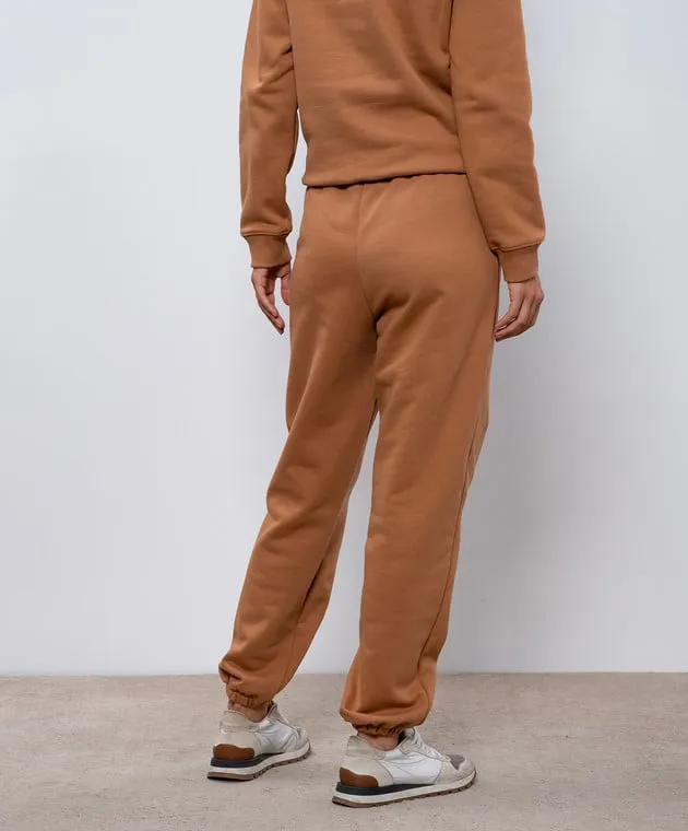 Ballantyne Brown joggers with contrasting logo