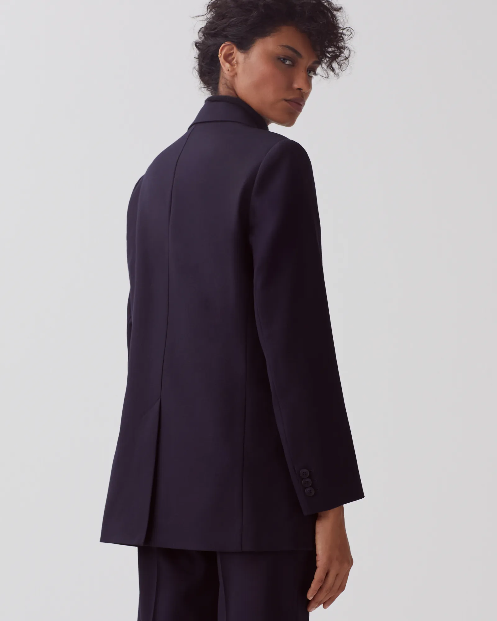 Blazer de lana navy