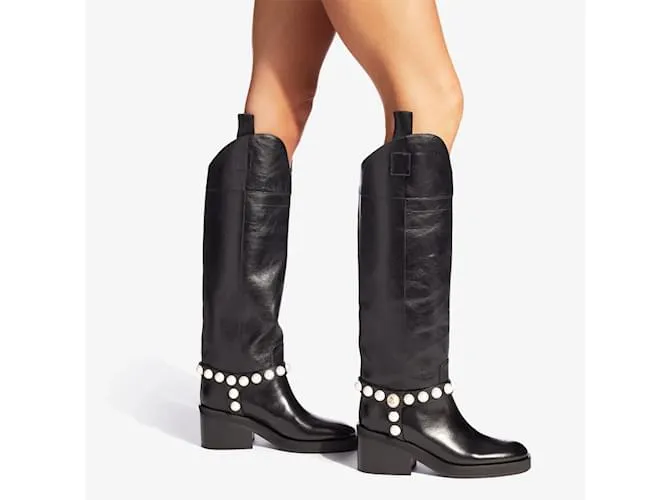 botas jimmy choo nuevas Negro 