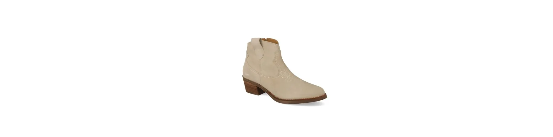 BOTINES COWBOY MUJER BLANCOS MOD. AUSTIN HIELO