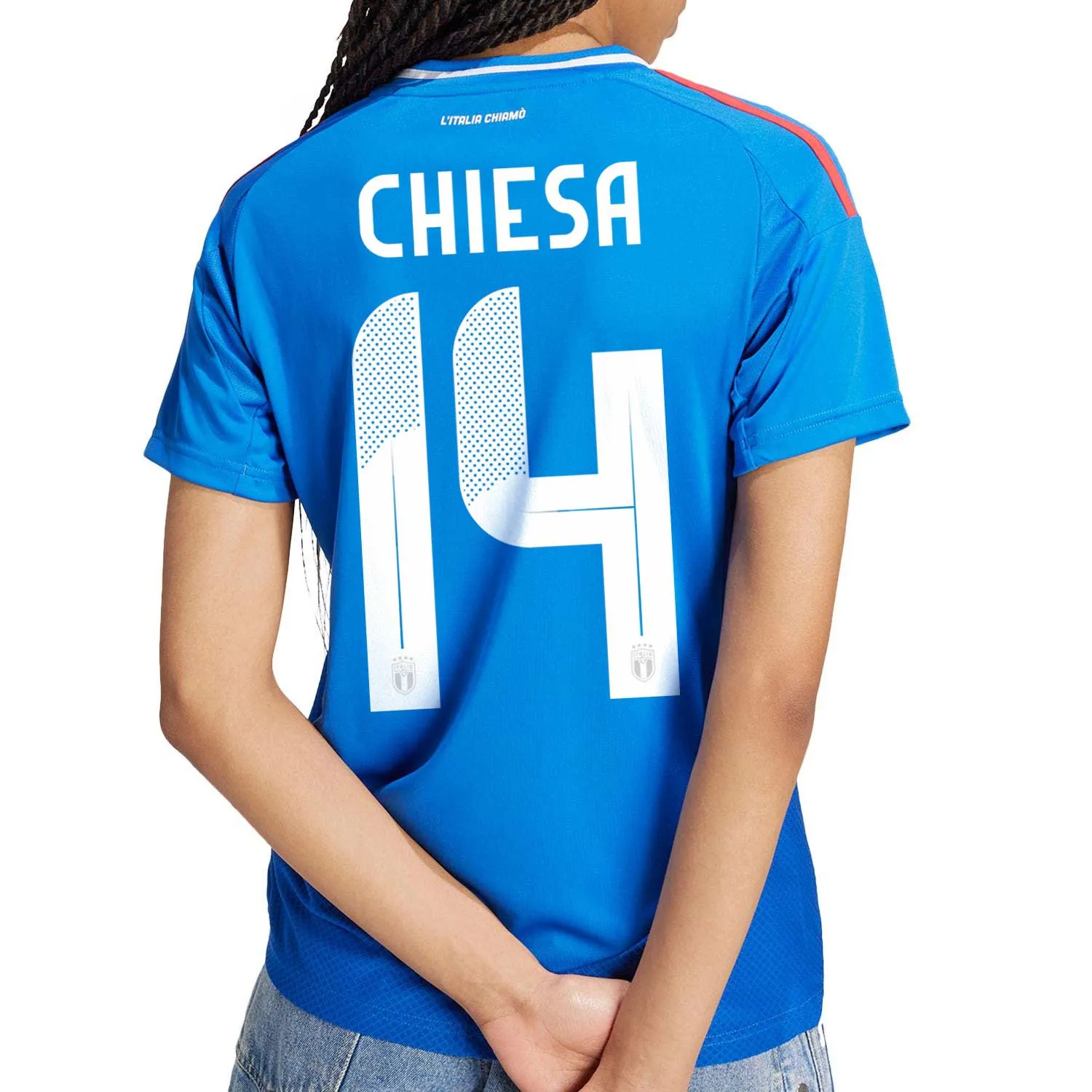 Camiseta mujer adidas Italia Chiesa 2024