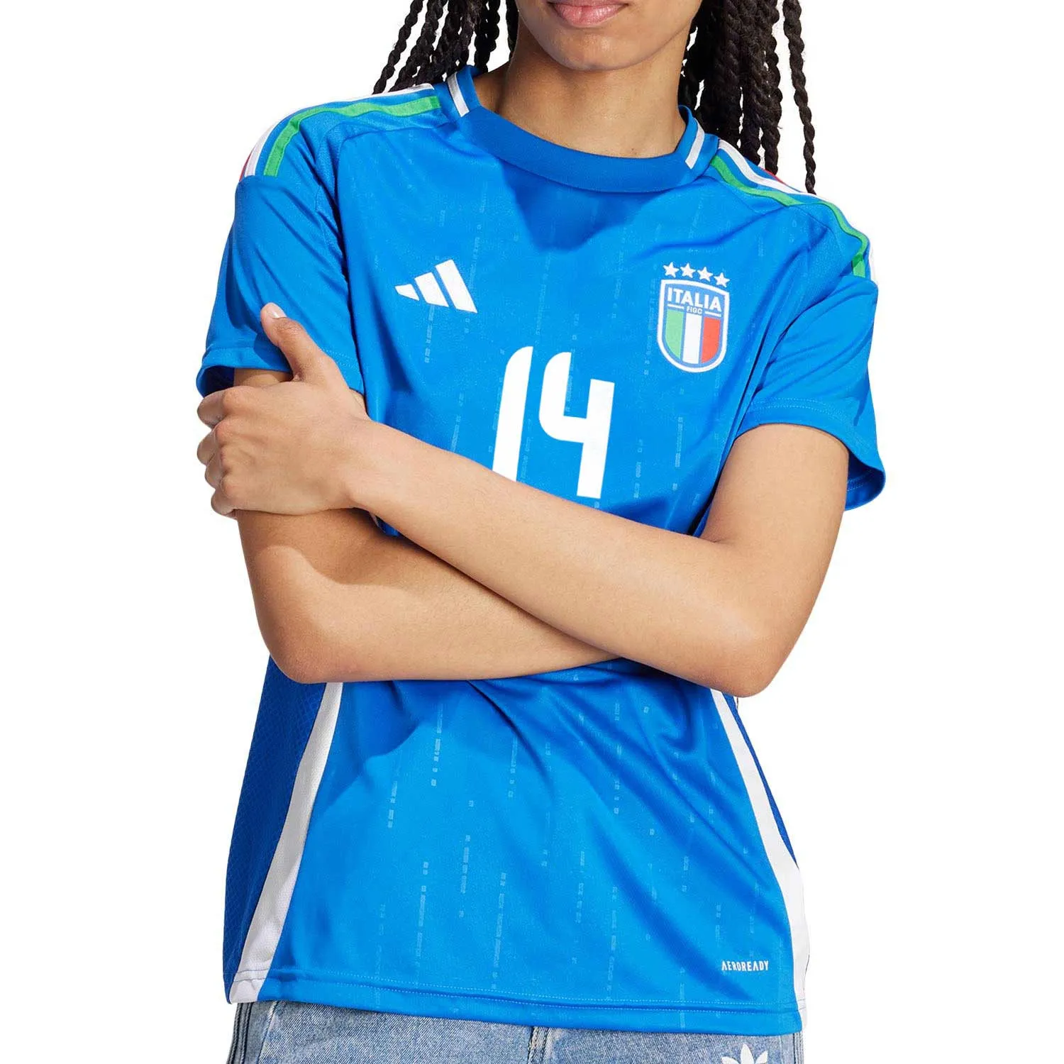 Camiseta mujer adidas Italia Chiesa 2024