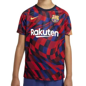 Camiseta niño Nike Barcelona pre-match 2020 2021