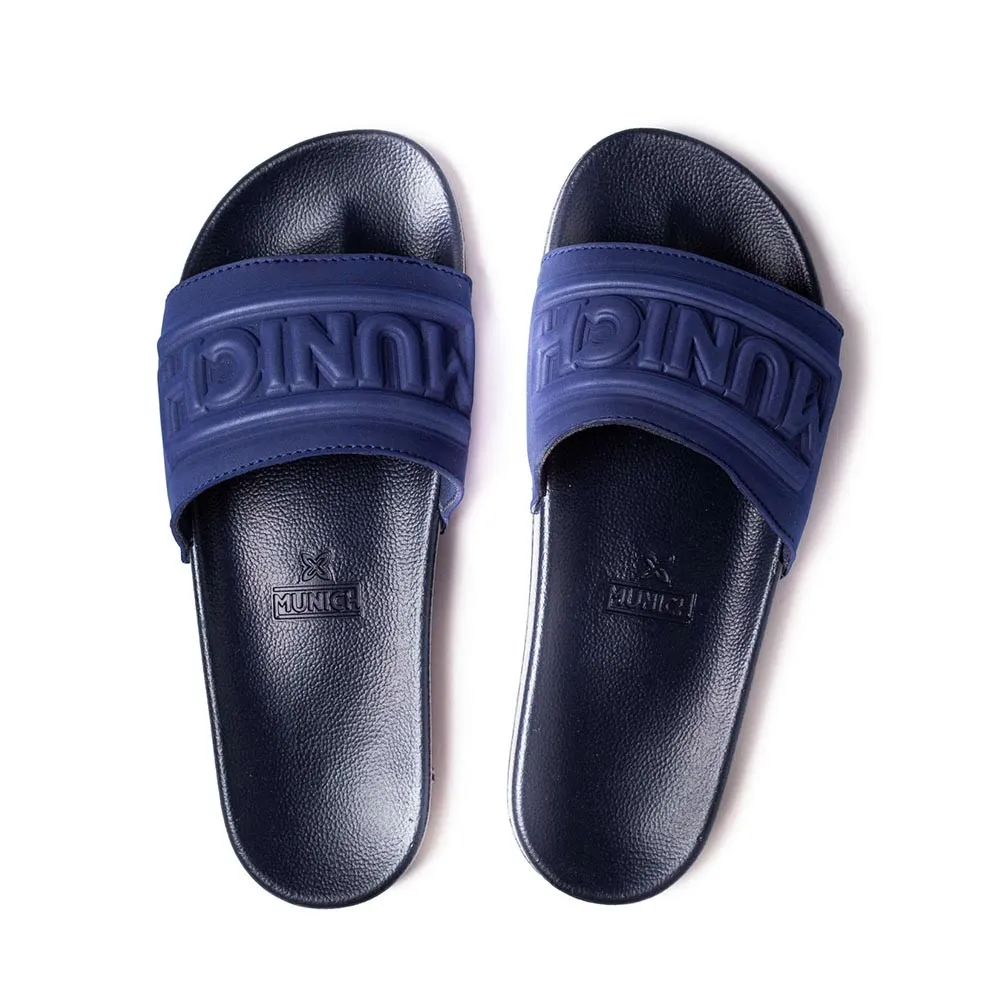 Chanclas Munich Logo Slide Azul