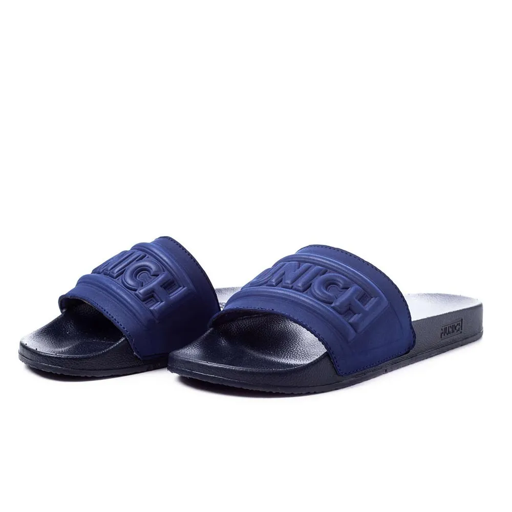 Chanclas Munich Logo Slide Azul