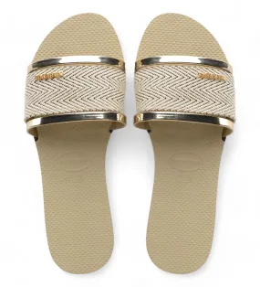 Chanclas You Trancoso Premium dorado