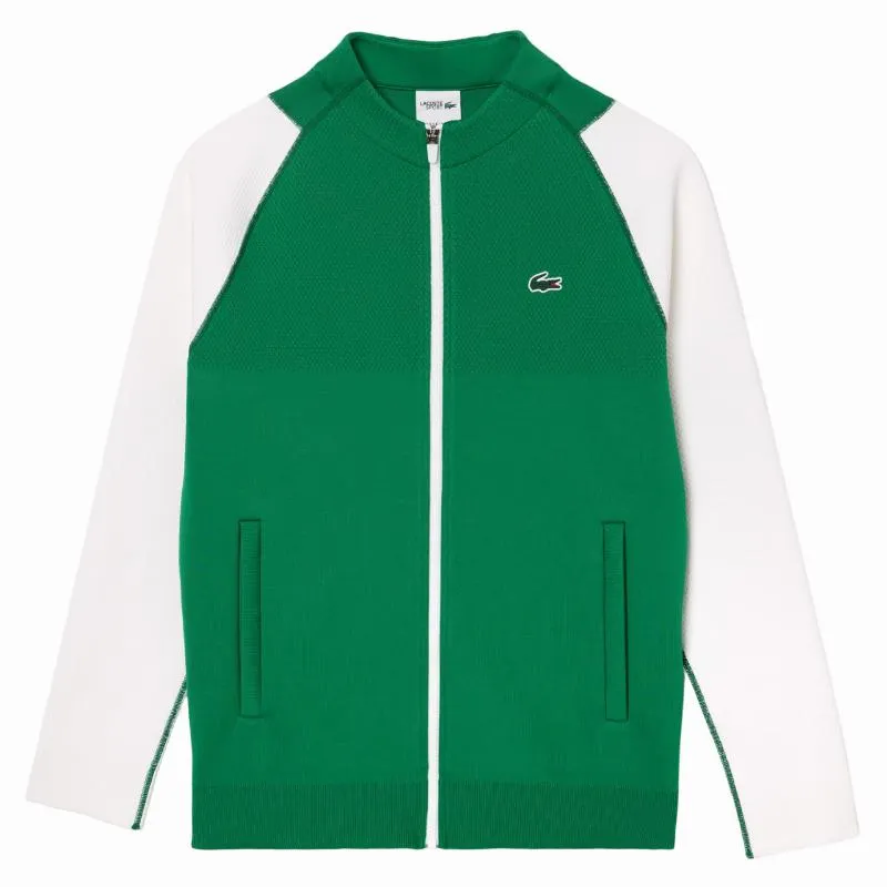 Chaqueta Lacoste Novak Djokovic Verde Blanco | LACOSTE