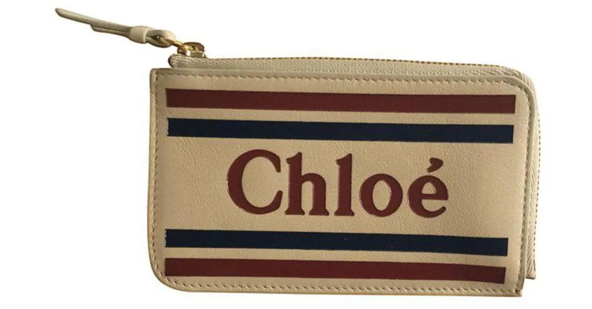 Chloé carteras Beige 