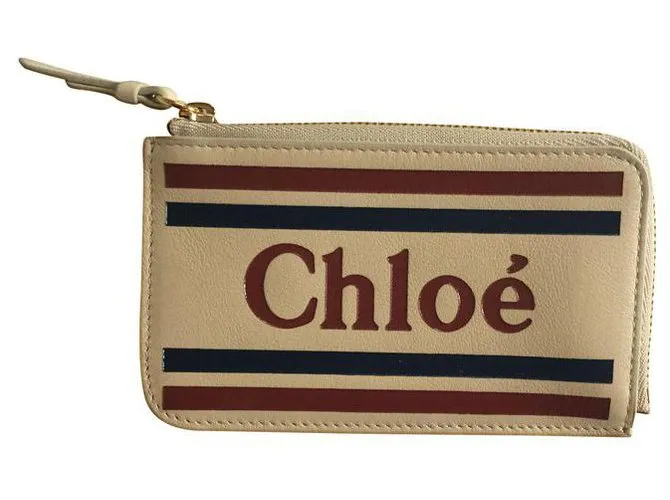 Chloé carteras Beige 