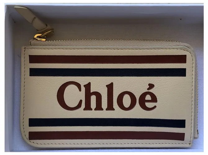 Chloé carteras Beige 