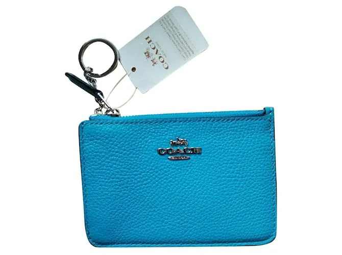 Coach Monederos, carteras, casos Azul claro 