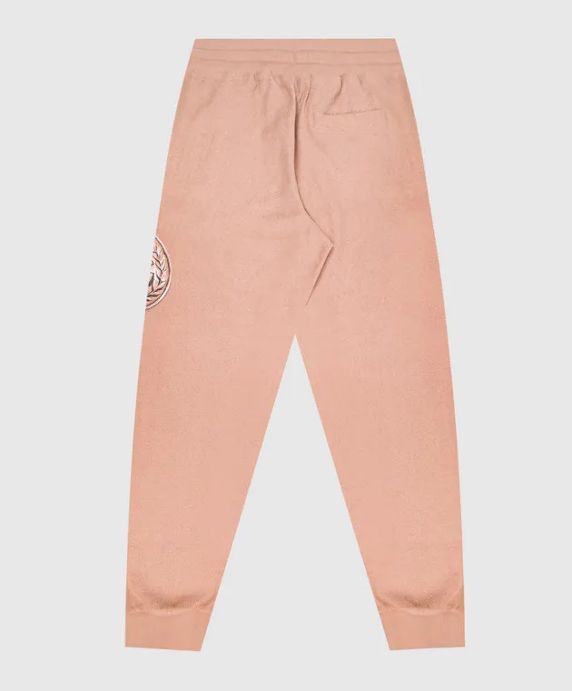 Dolce&Gabbana Beige joggers with a coin print