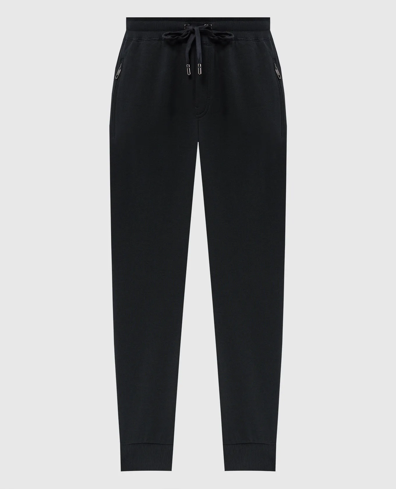 Dolce&Gabbana Blue joggers with metallic logo