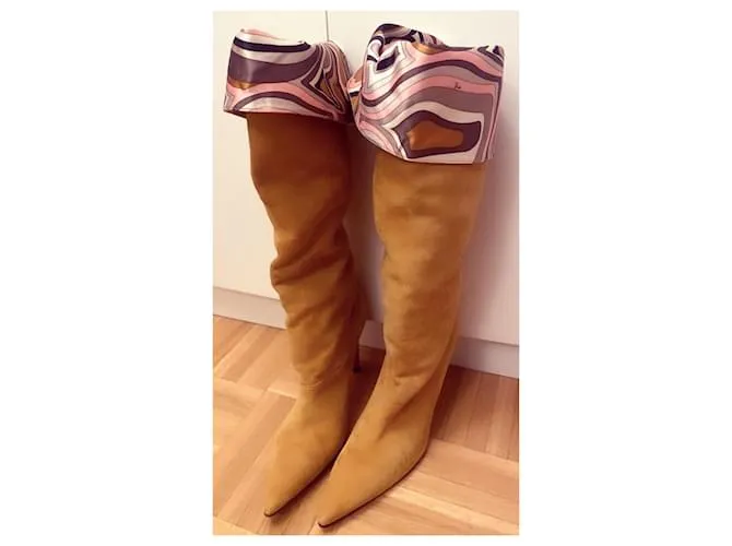 Emilio Pucci botas Caramelo 