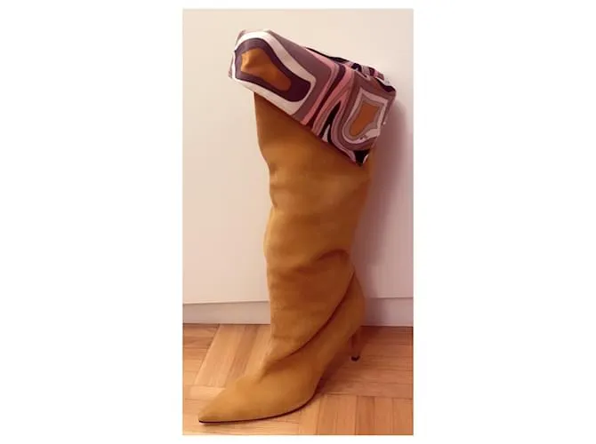 Emilio Pucci botas Caramelo 