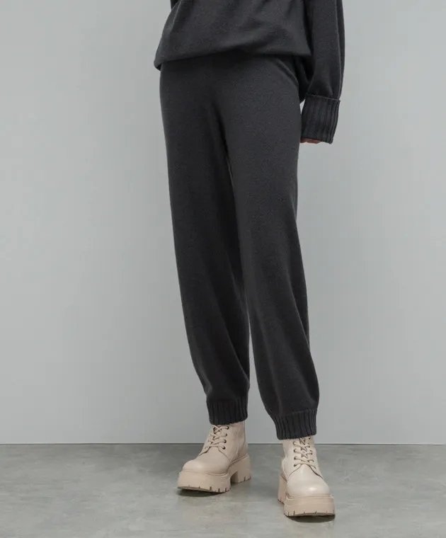 Enrico Mandelli Gray cashmere joggers