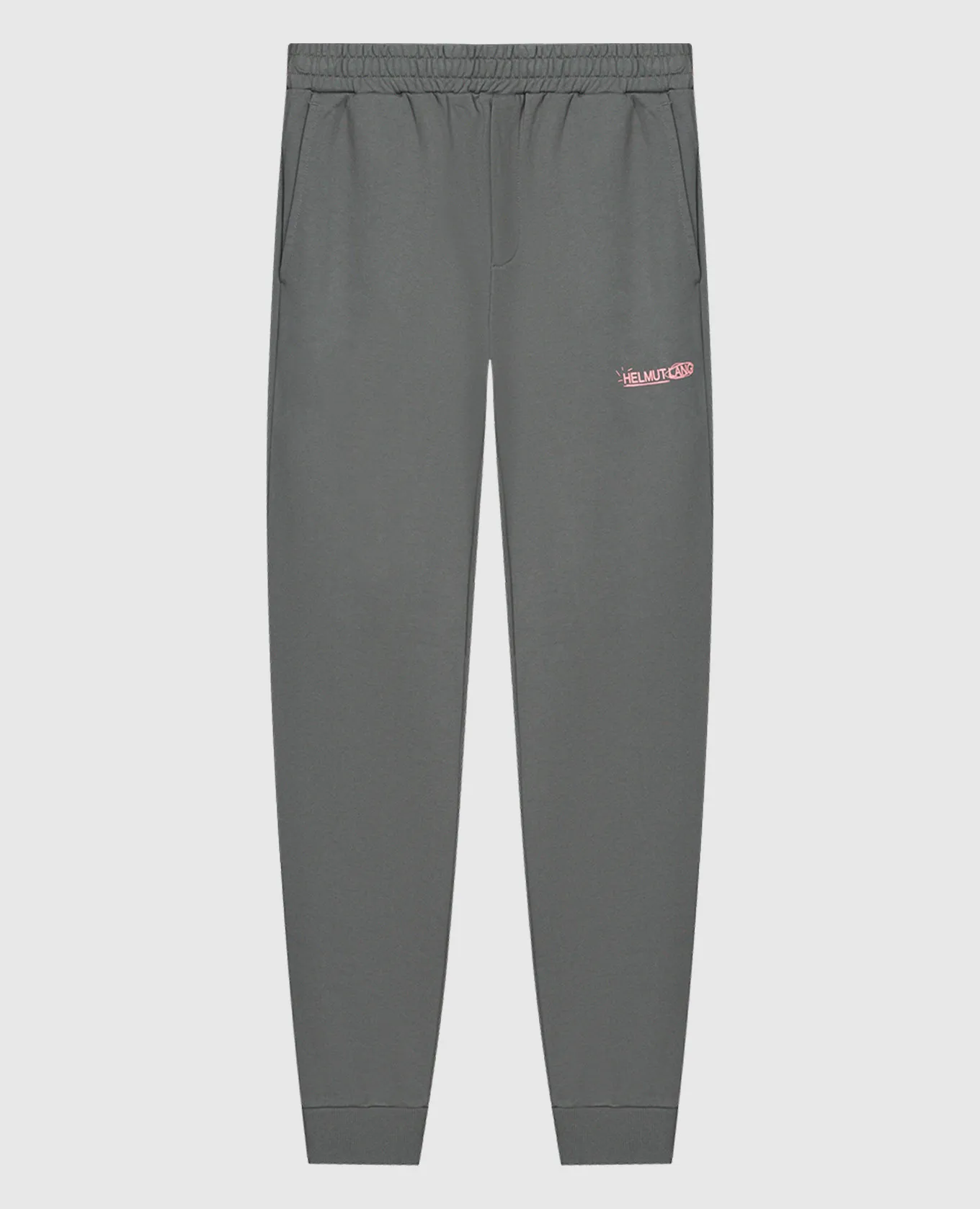 Helmut Lang Gray joggers with logo print