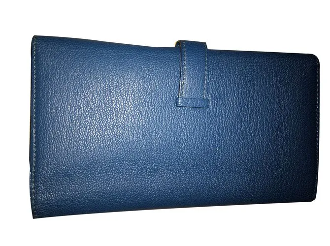 Hermès carteras Azul 