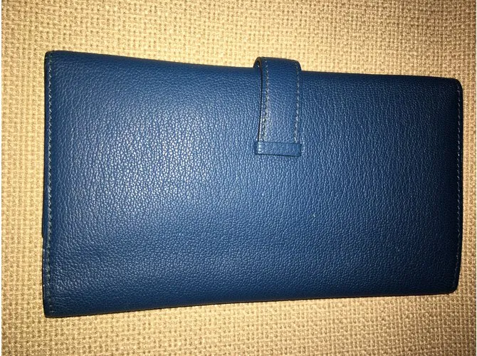 Hermès carteras Azul 