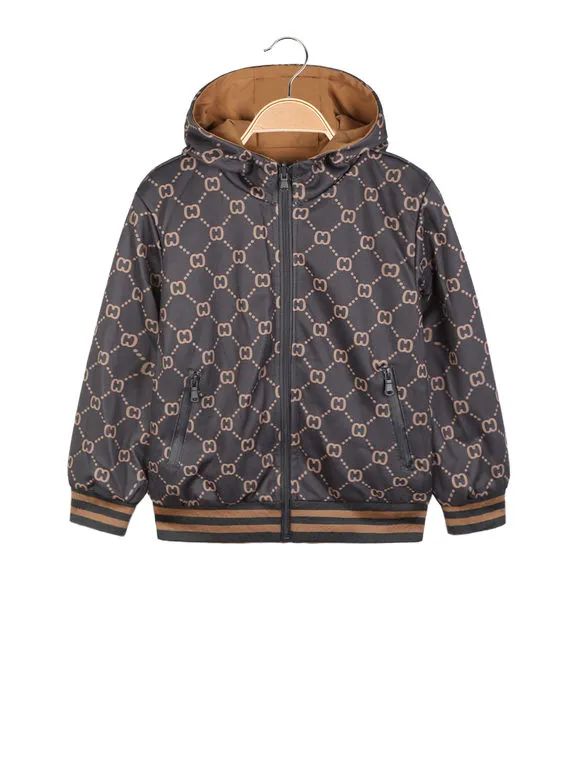 Mk Boys Chaqueta ligera reversible para niño