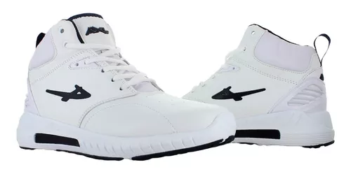 Pontiac Tenis Bota Skate Similpiel Blanco Hombre 82554