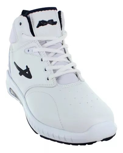 Pontiac Tenis Bota Skate Similpiel Blanco Hombre 82554