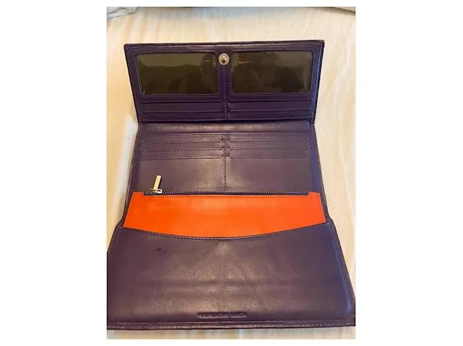 Purificacion Garcia carteras Naranja Morado oscuro 