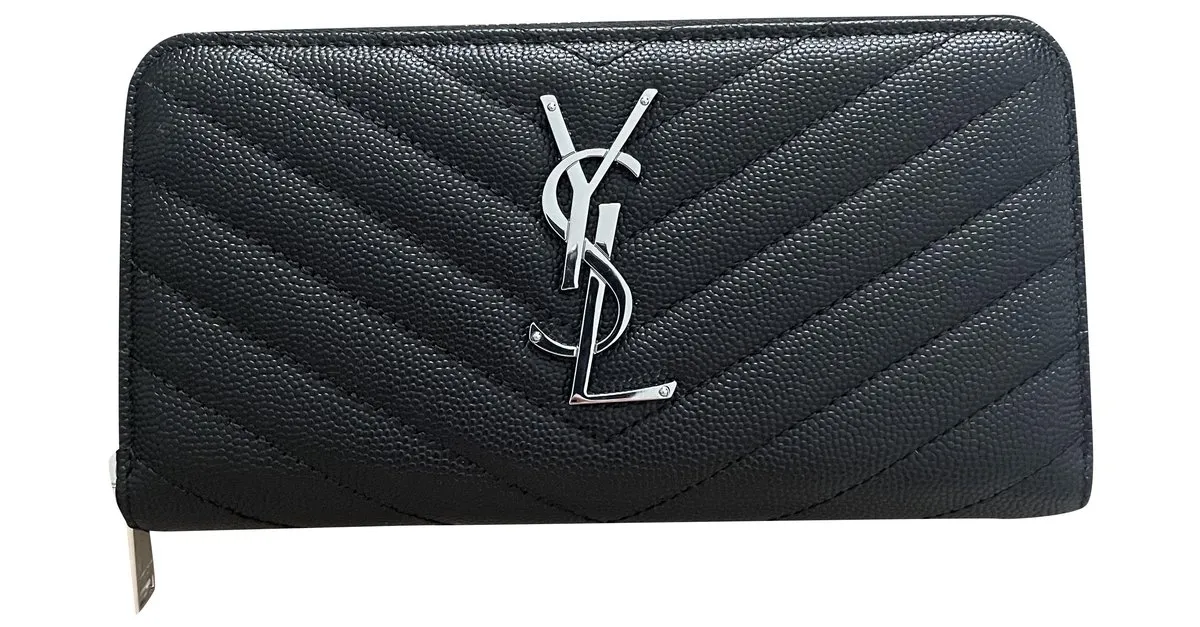 Saint Laurent carteras Negro 