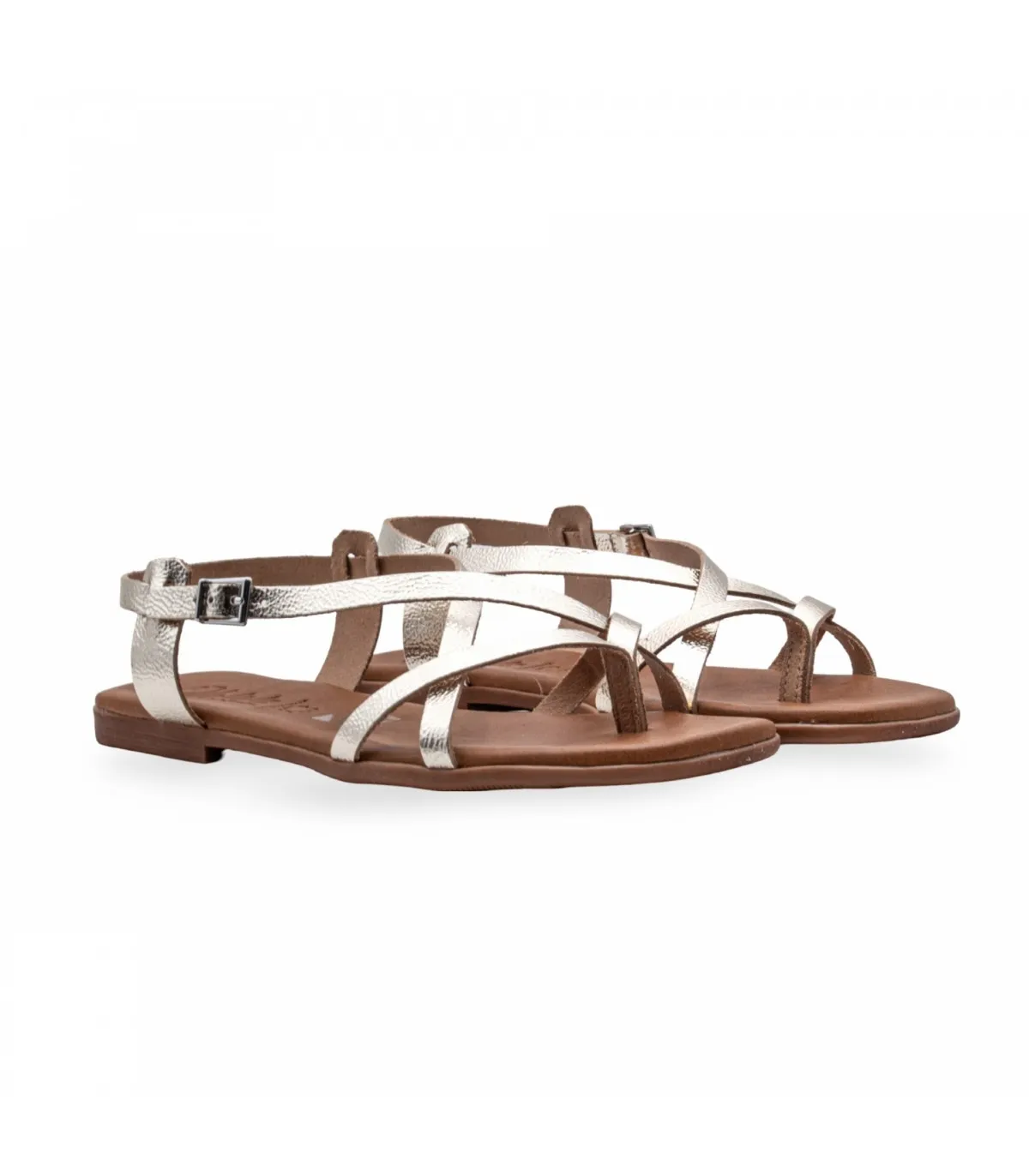 SANDALIAS PLANAS PIEL MUJER OHLALA 5317