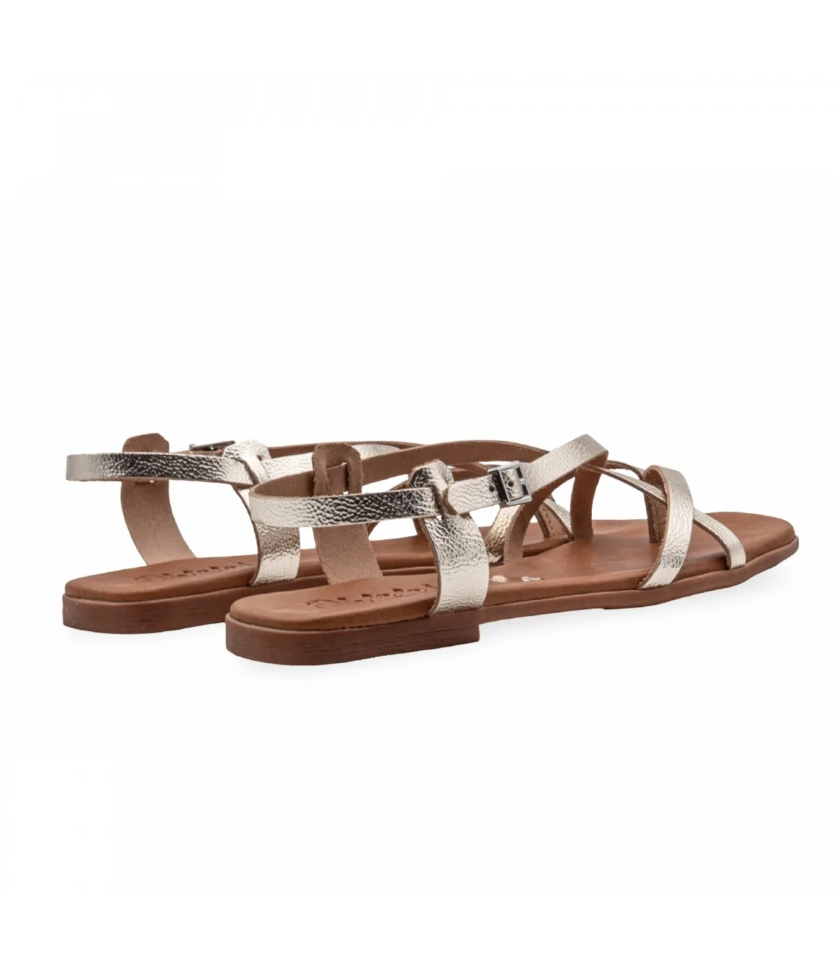 SANDALIAS PLANAS PIEL MUJER OHLALA 5317