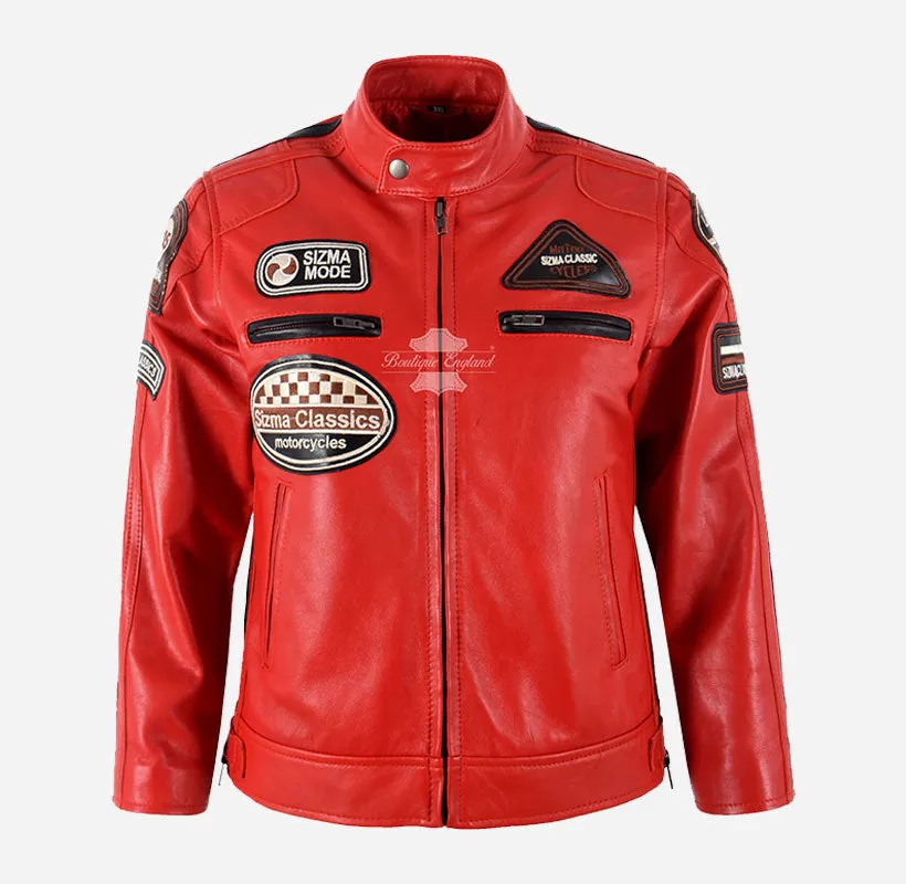 SIZMA Biker Leather Jacket For Kids