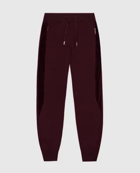 Stefano Ricci Children's burgundy joggers