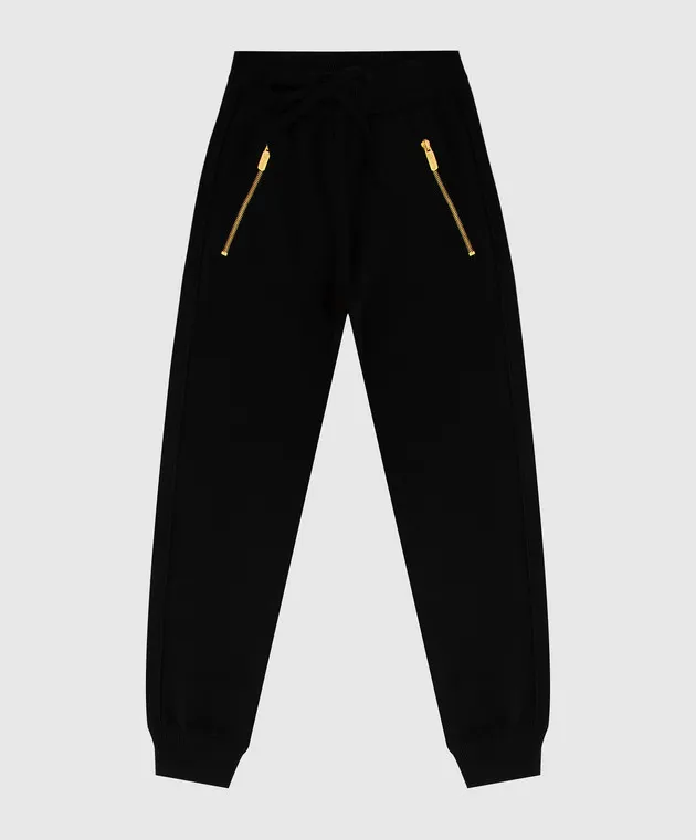 Stefano Ricci Children's wool joggers