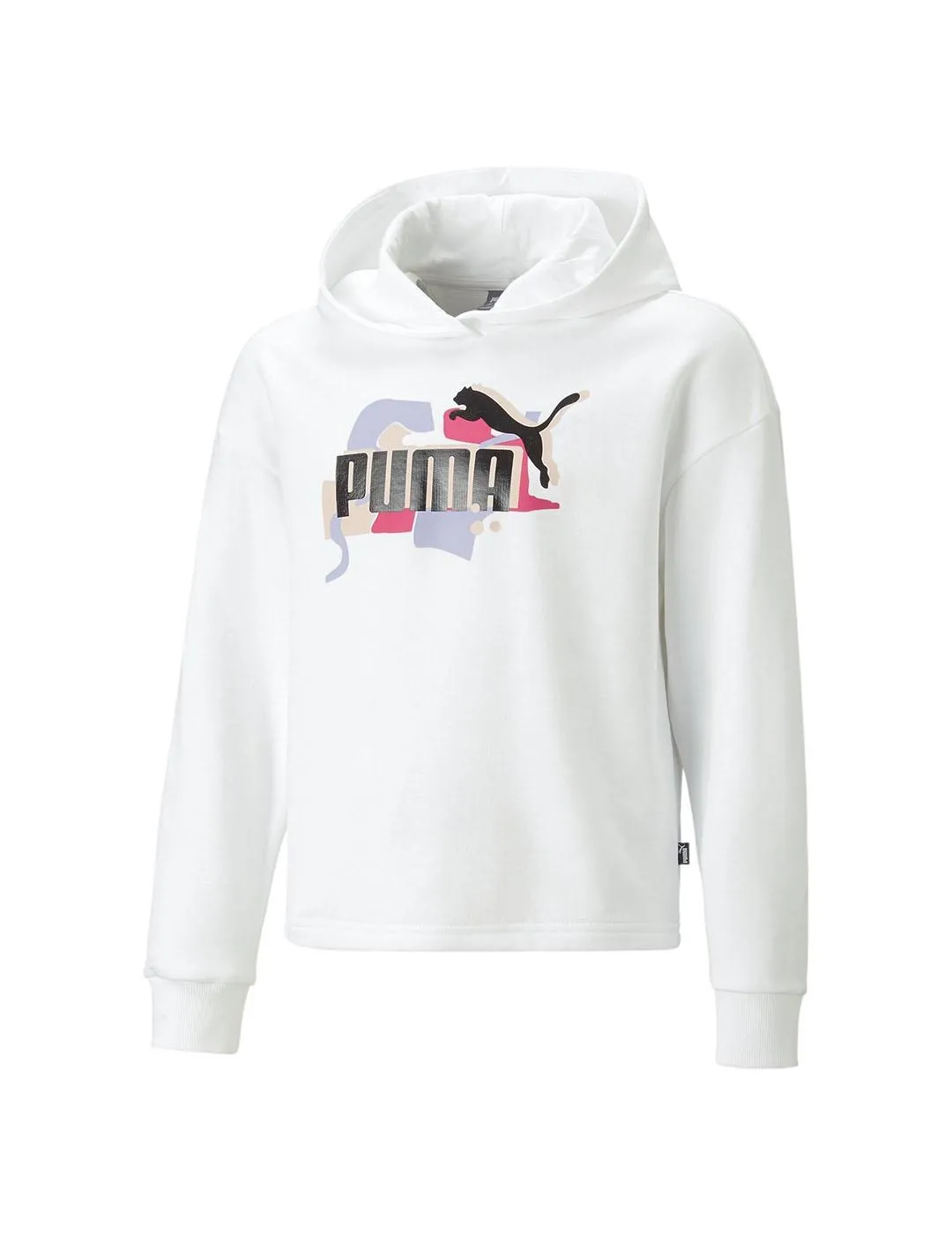 Sudadera Puma Niña Street Art Blanca