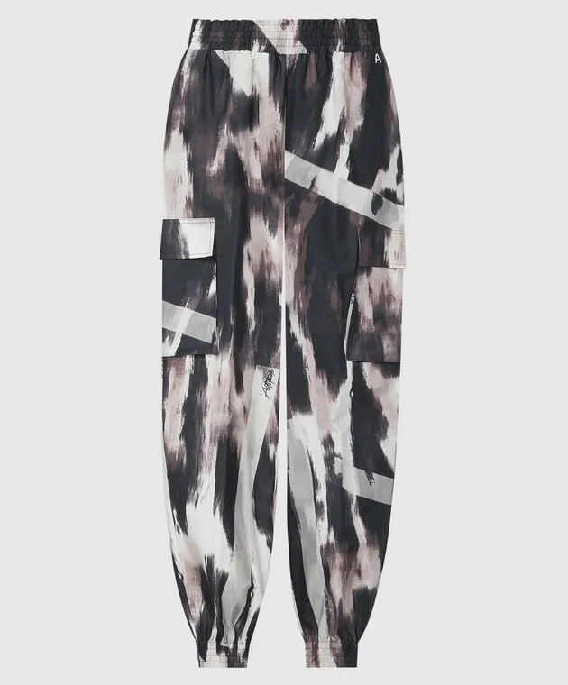 Twinset Actitude Joggers in a print with a metallic logo