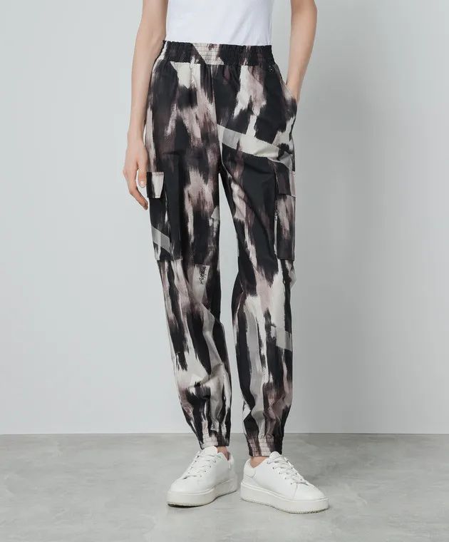 Twinset Actitude Joggers in a print with a metallic logo