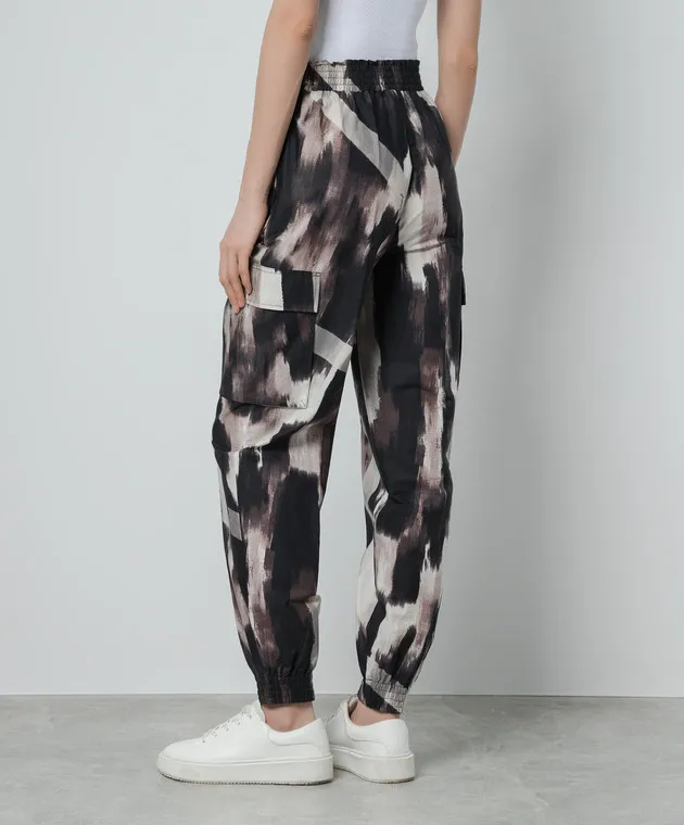 Twinset Actitude Joggers in a print with a metallic logo