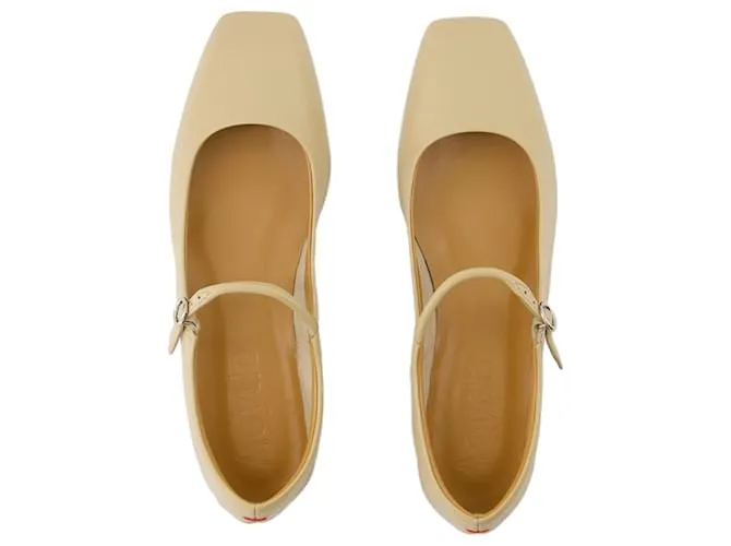 Una bailarina - Aeyde - Cuero - Latte Castaño Beige 