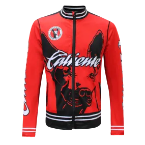 XOLOS XXI - BOMBER JACKET (ROJO + NEGRO + BLANCO) - LIMITED EDITION LIFESTYLE LlIGHT WEIGHT JACKET